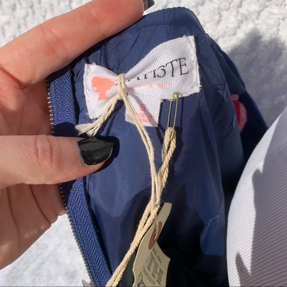 NWT Small L’atiste Floral Off Shoulder Cap Sleeve Mini Dress Prom Hoco Wedding - Picture 8 of 12